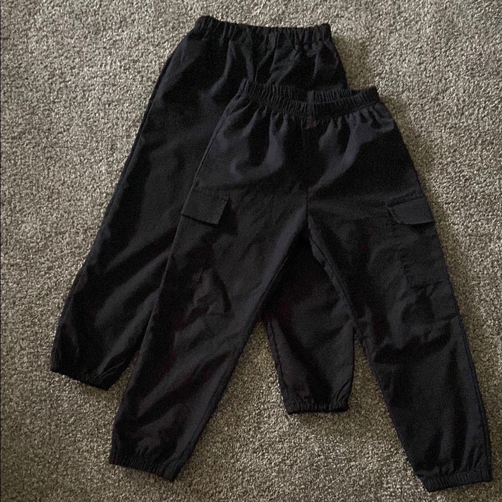 Kids Black Pants (set of 2)